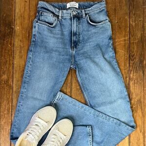 women’s Reformation Jean Liza high waist straight Jean wash lanai size 26